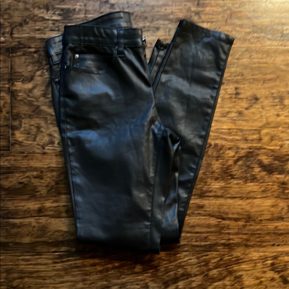 NWOT Eileen fisher black organic jeans (slightly coated/shiny) - Picture 1 of 2